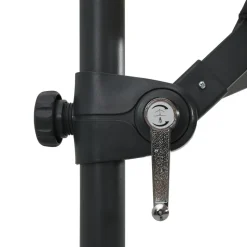 MAISON EXCLUSIVE - Parasol de jardin en porte-à-faux lumières led et mât en acier