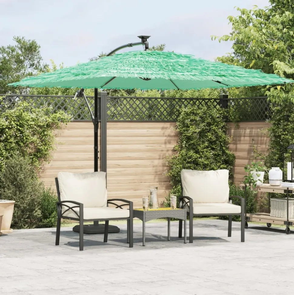 MAISON EXCLUSIVE - Parasol de jardin avec mât en acier vert 269x269x235 cm
