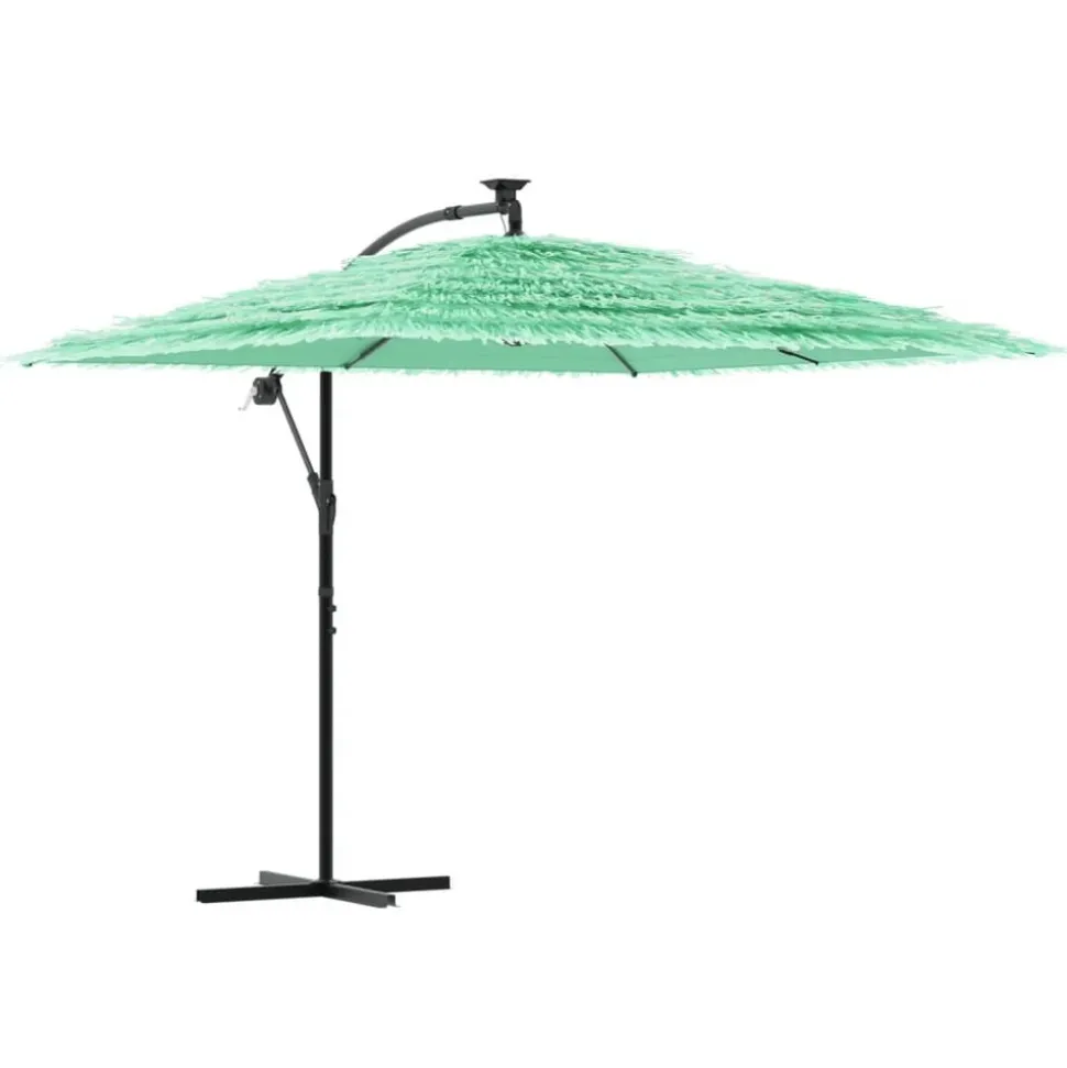 MAISON EXCLUSIVE - Parasol de jardin avec mât en acier vert 269x269x235 cm
