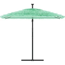 MAISON EXCLUSIVE - Parasol de jardin avec mât en acier vert 269x269x235 cm
