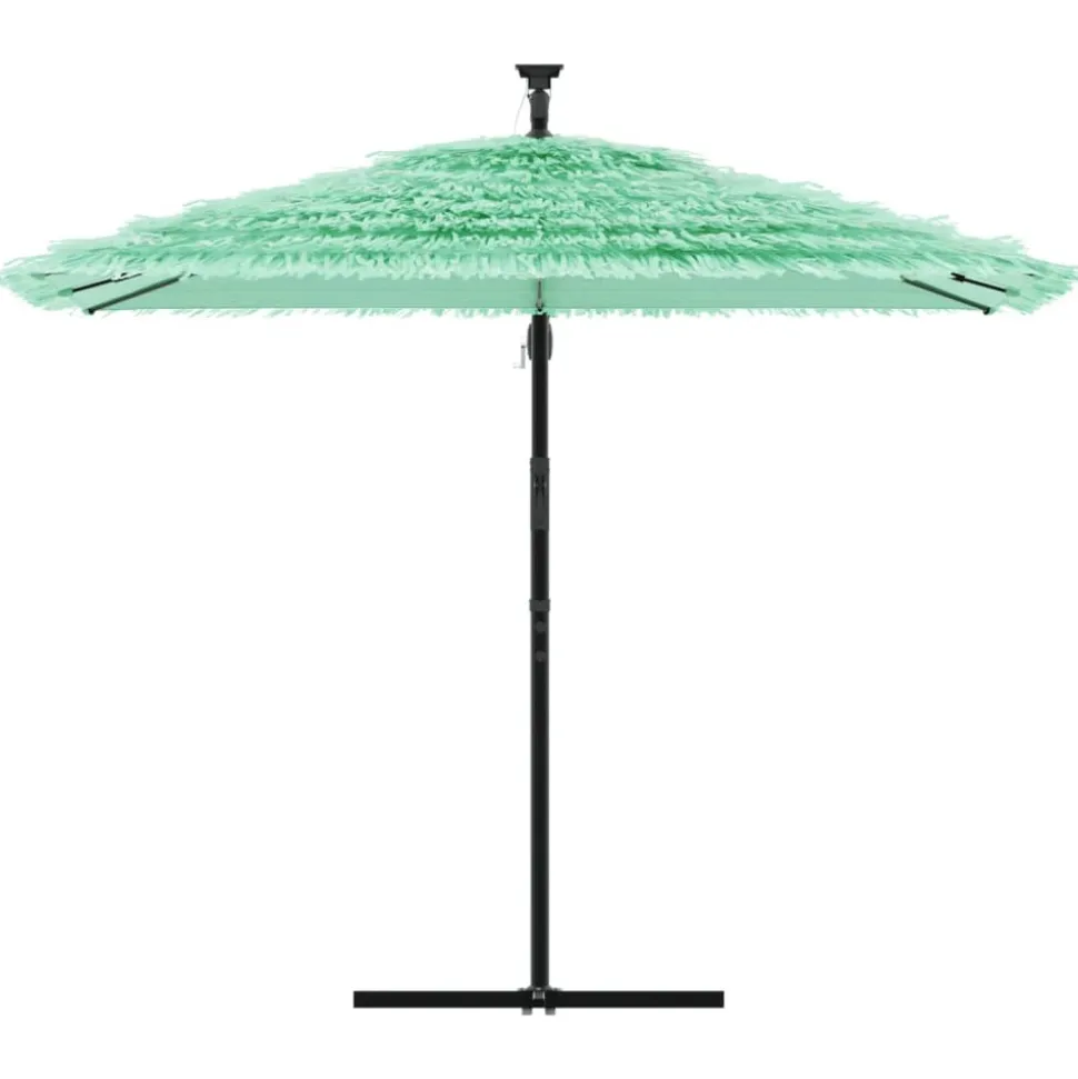 MAISON EXCLUSIVE - Parasol de jardin avec mât en acier vert 269x269x235 cm