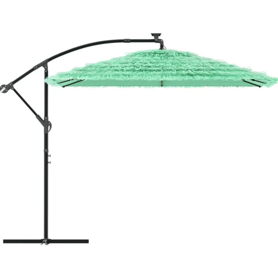 MAISON EXCLUSIVE - Parasol de jardin avec mât en acier vert 269x269x235 cm