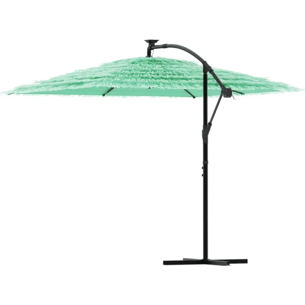MAISON EXCLUSIVE - Parasol de jardin avec mât en acier vert 269x269x235 cm