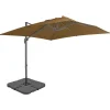 MAISON EXCLUSIVE - Parasol de jardin avec base portable taupe