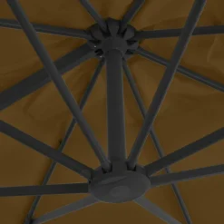 MAISON EXCLUSIVE - Parasol de jardin avec base portable taupe