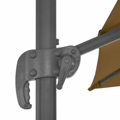 MAISON EXCLUSIVE - Parasol de jardin avec base portable taupe