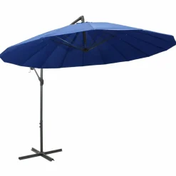MAISON EXCLUSIVE - Parasol suspendu avec poteau bleu 3 m