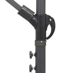 MAISON EXCLUSIVE - Parasol suspendu avec poteau bleu 3 m