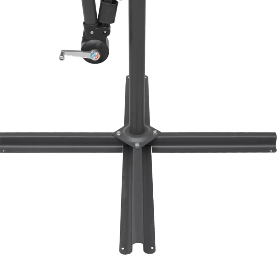 MAISON EXCLUSIVE - Parasol suspendu avec poteau bleu 3 m