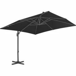 MAISON EXCLUSIVE - Parasol de jardin en porte-à-faux et poteau en aluminium