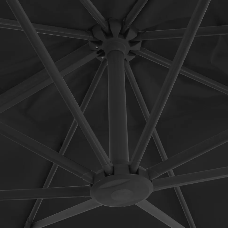 MAISON EXCLUSIVE - Parasol de jardin en porte-à-faux et poteau en aluminium