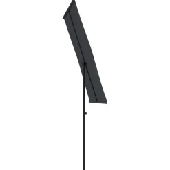 MAISON EXCLUSIVE - Parasol de jardin avec mât en aluminium 180x110 cm noir