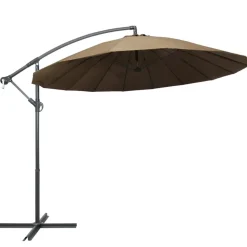 MAISON EXCLUSIVE - Parasol suspendu avec poteau taupe 3 m