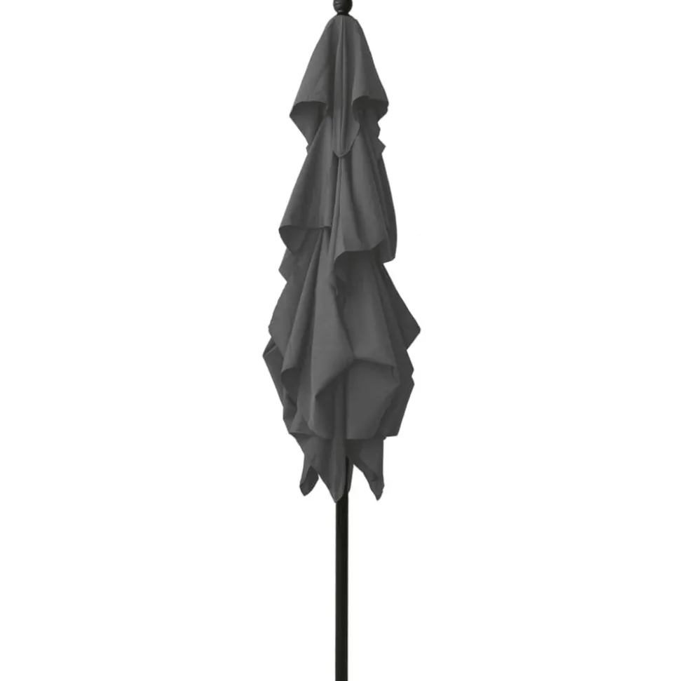MAISON EXCLUSIVE - Parasol de jardin à 3 niveaux avec mât en aluminium anthracite