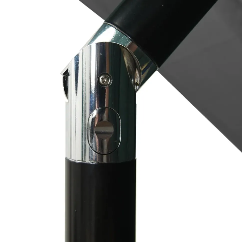 MAISON EXCLUSIVE - Parasol de jardin à 3 niveaux avec mât en aluminium anthracite