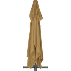 MAISON EXCLUSIVE - Parasol de jardin avec base portable taupe