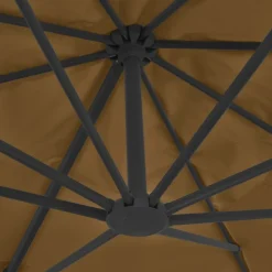 MAISON EXCLUSIVE - Parasol de jardin avec base portable taupe