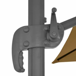 MAISON EXCLUSIVE - Parasol de jardin avec base portable taupe
