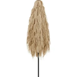 MAISON EXCLUSIVE - Parasol de jardin avec led et mât en acier marron 288x288x225cm