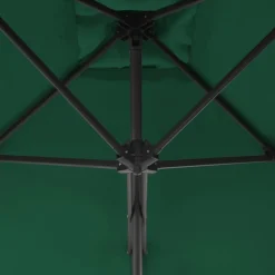 MAISON EXCLUSIVE - Parasol d'extérieur avec mât en acier 250x250 cm vert