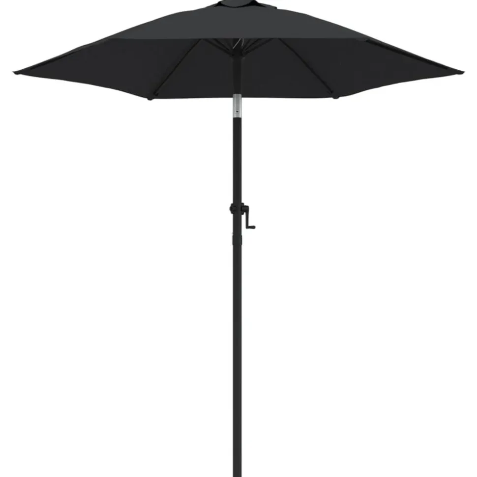 MAISON EXCLUSIVE - Parasol noir 200x224 cm aluminium