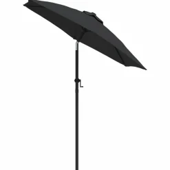 MAISON EXCLUSIVE - Parasol noir 200x224 cm aluminium