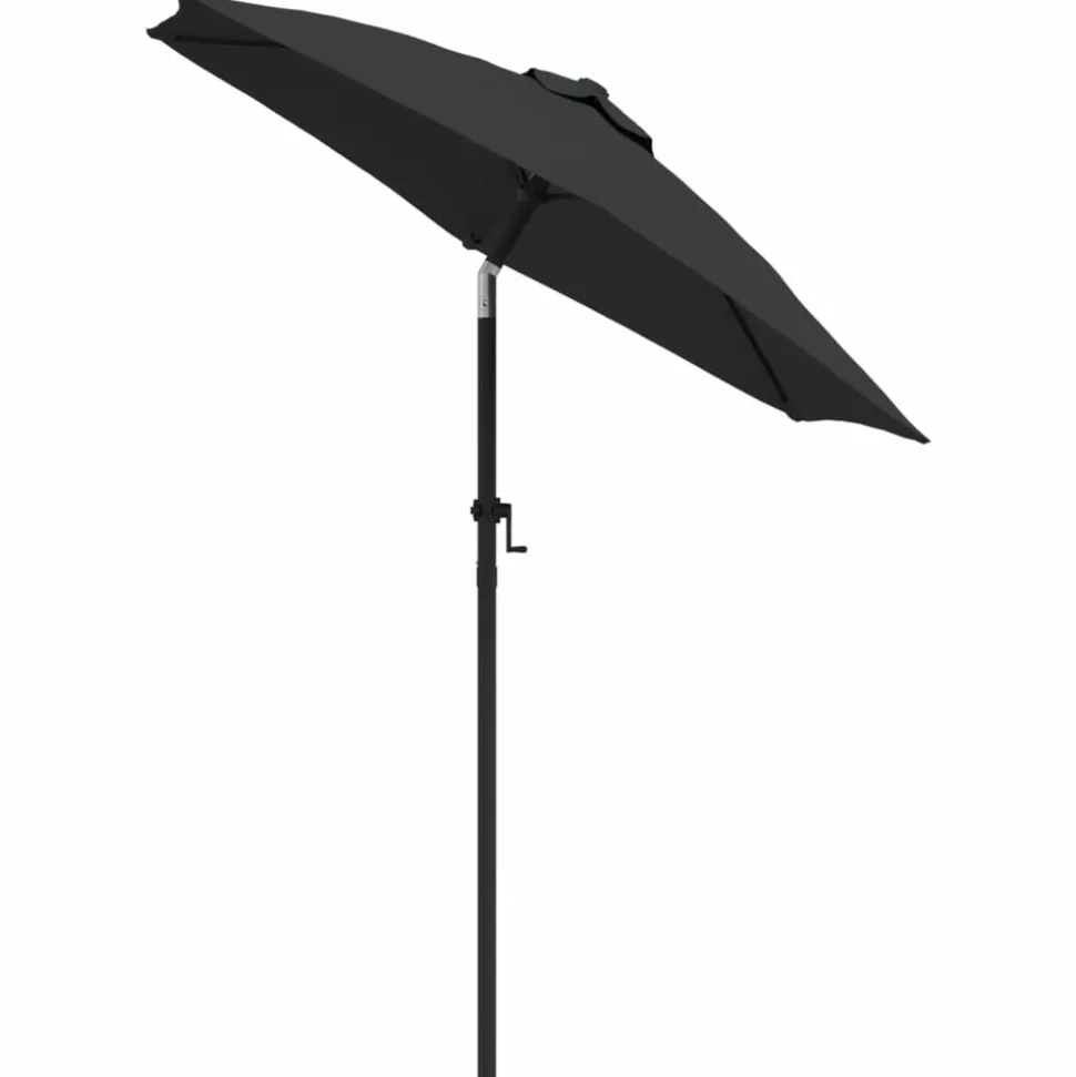 MAISON EXCLUSIVE - Parasol noir 200x224 cm aluminium