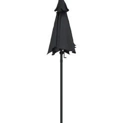 MAISON EXCLUSIVE - Parasol noir 200x224 cm aluminium