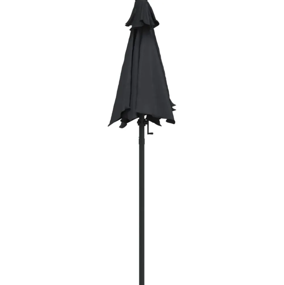 MAISON EXCLUSIVE - Parasol noir 200x224 cm aluminium