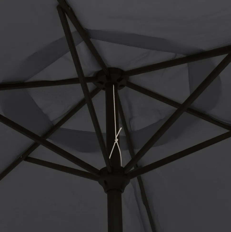 MAISON EXCLUSIVE - Parasol noir 200x224 cm aluminium