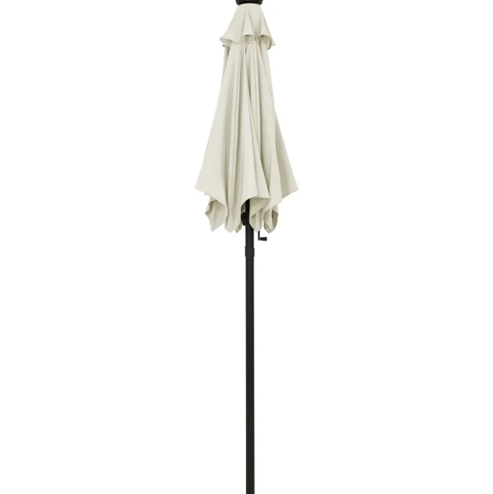 MAISON EXCLUSIVE - Parasol avec lumières led sable 200x211 cm aluminium