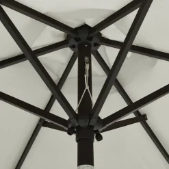 MAISON EXCLUSIVE - Parasol avec lumières led sable 200x211 cm aluminium