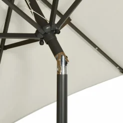 MAISON EXCLUSIVE - Parasol avec lumières led sable 200x211 cm aluminium
