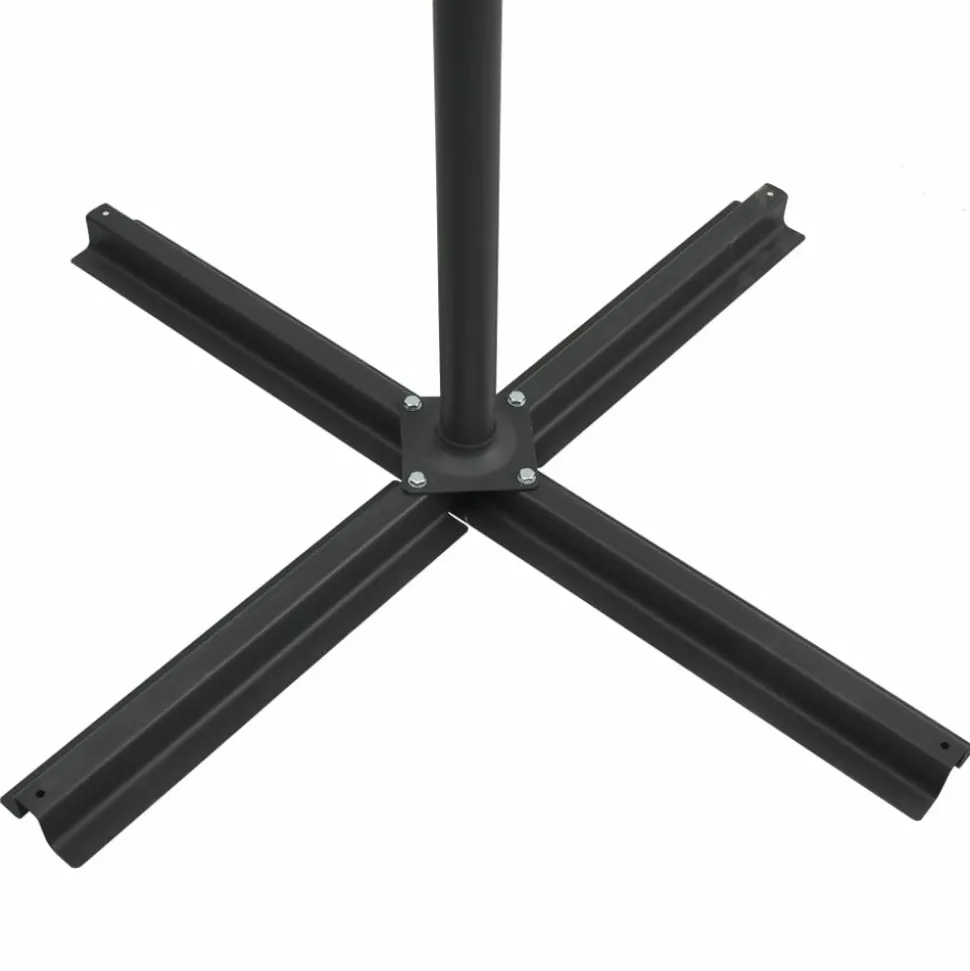 MAISON EXCLUSIVE - Parasol de jardin en porte-à-faux lumières led et mât en acier