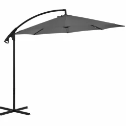 MAISON EXCLUSIVE - Parasol de jardin en porte-à-feux avec mât en acier anthracite