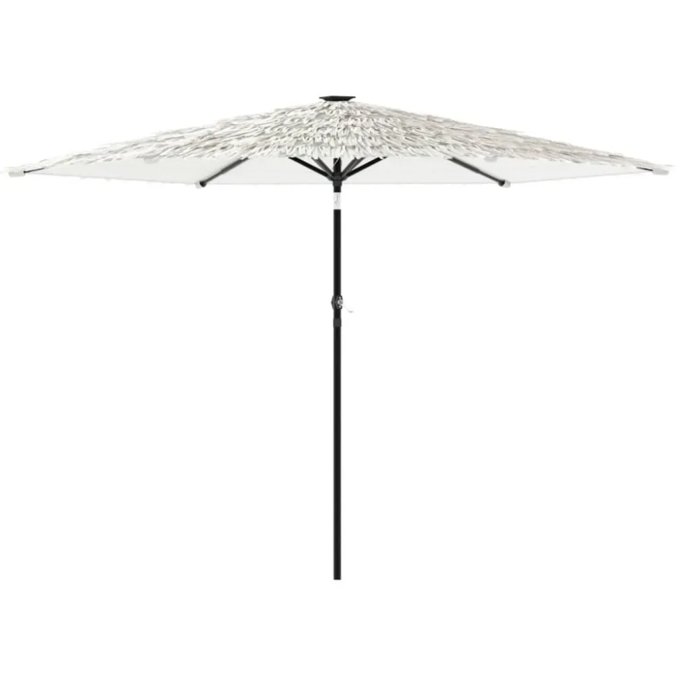 MAISON EXCLUSIVE - Parasol de jardin avec mât en acier blanc 288x288x225 cm