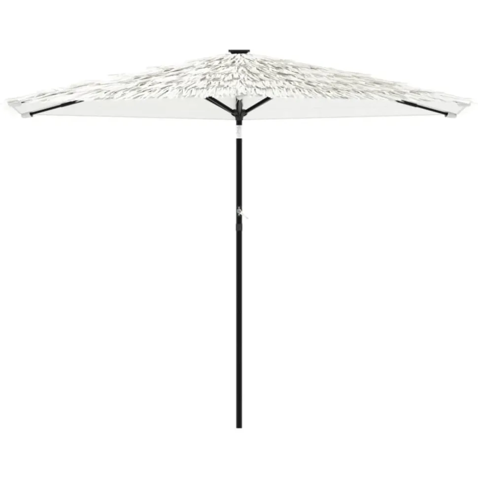 MAISON EXCLUSIVE - Parasol de jardin avec mât en acier blanc 288x288x225 cm