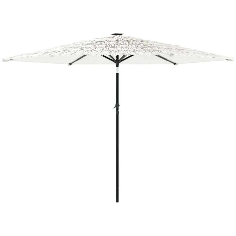 MAISON EXCLUSIVE - Parasol de jardin avec mât en acier blanc 288x288x225 cm