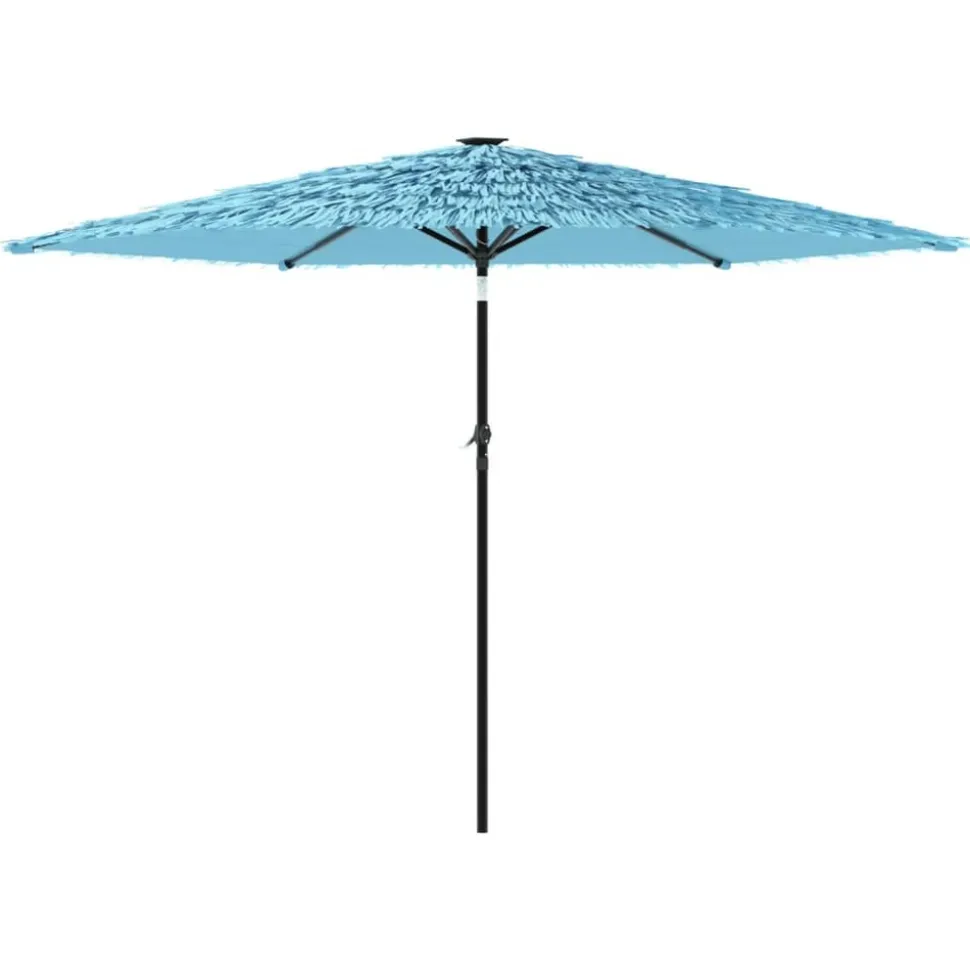 MAISON EXCLUSIVE - Parasol de jardin avec mât en acier bleu 288x288x225 cm
