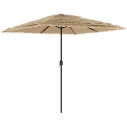 MAISON EXCLUSIVE - Parasol de jardin avec mât en acier marron 248x248x248 cm