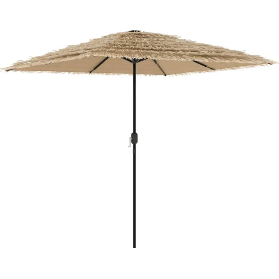 MAISON EXCLUSIVE - Parasol de jardin avec mât en acier marron 248x248x248 cm