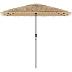 MAISON EXCLUSIVE - Parasol de jardin avec mât en acier marron 248x248x248 cm