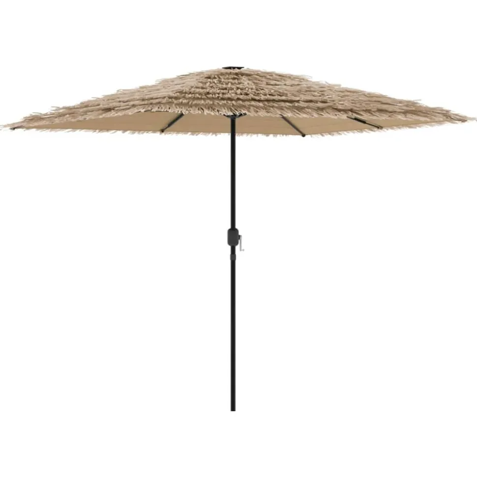 MAISON EXCLUSIVE - Parasol de jardin avec mât en acier marron 248x248x248 cm
