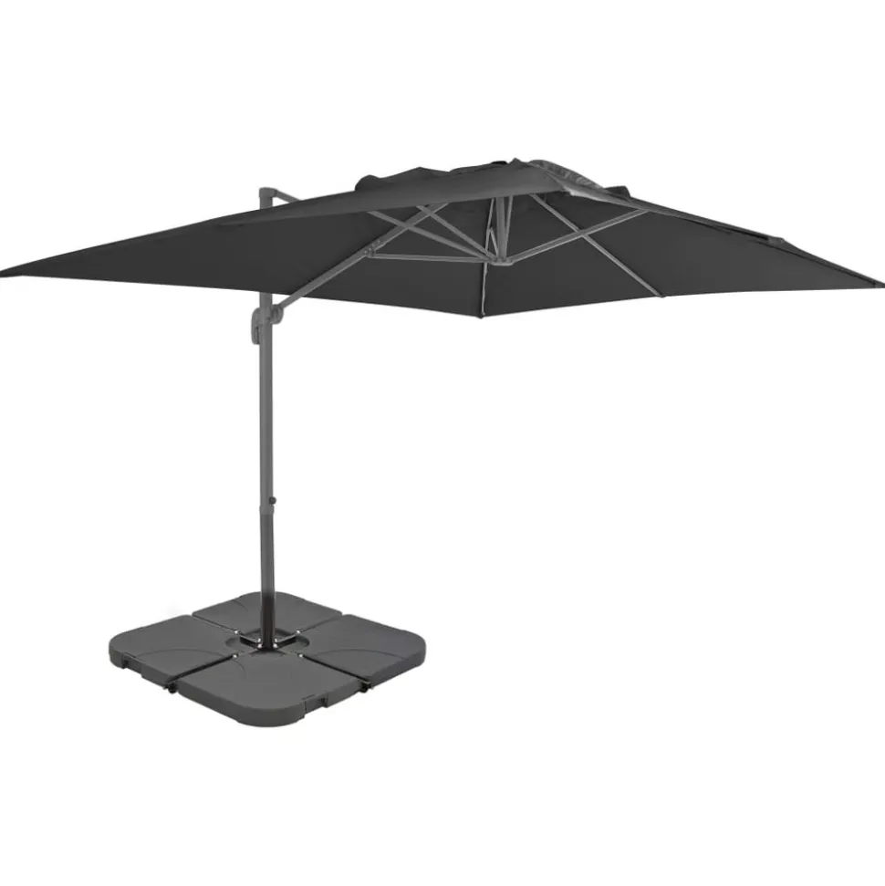 MAISON EXCLUSIVE - Parasol de jardin avec base portable anthracite