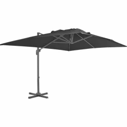MAISON EXCLUSIVE - Parasol de jardin avec base portable anthracite