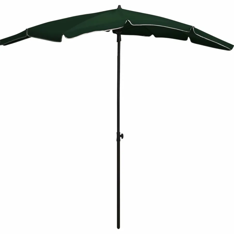 MAISON EXCLUSIVE - Parasol de jardin avec mât 200x130 cm vert
