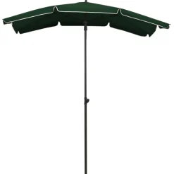 MAISON EXCLUSIVE - Parasol de jardin avec mât 200x130 cm vert