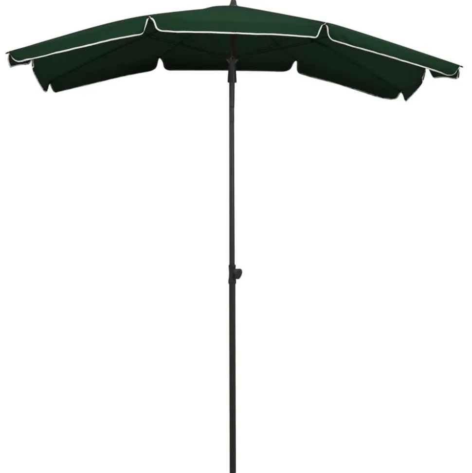 MAISON EXCLUSIVE - Parasol de jardin avec mât 200x130 cm vert
