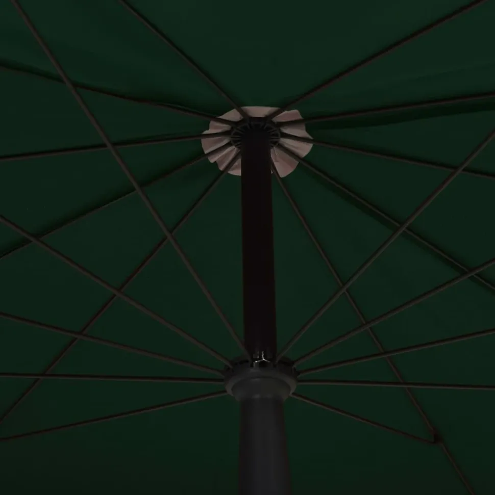 MAISON EXCLUSIVE - Parasol de jardin avec mât 200x130 cm vert