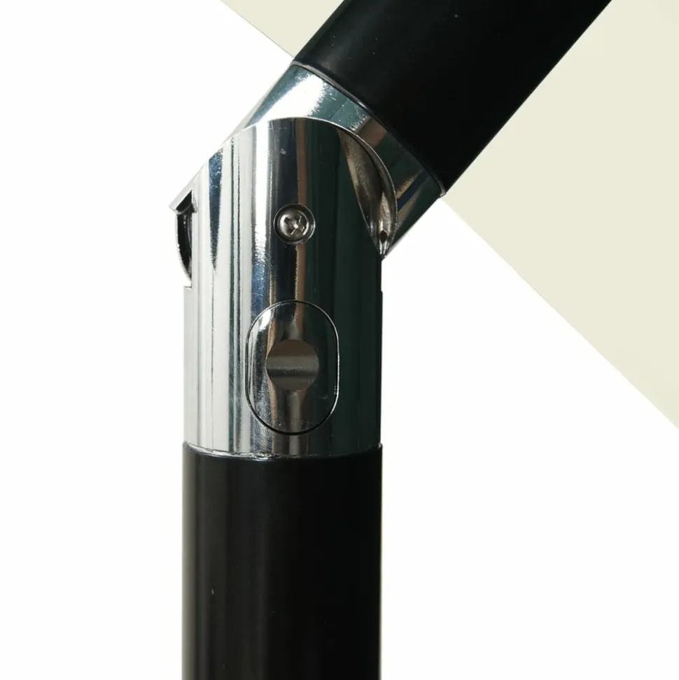 MAISON EXCLUSIVE - Parasol de jardin à 3 niveaux avec mât en aluminium sable